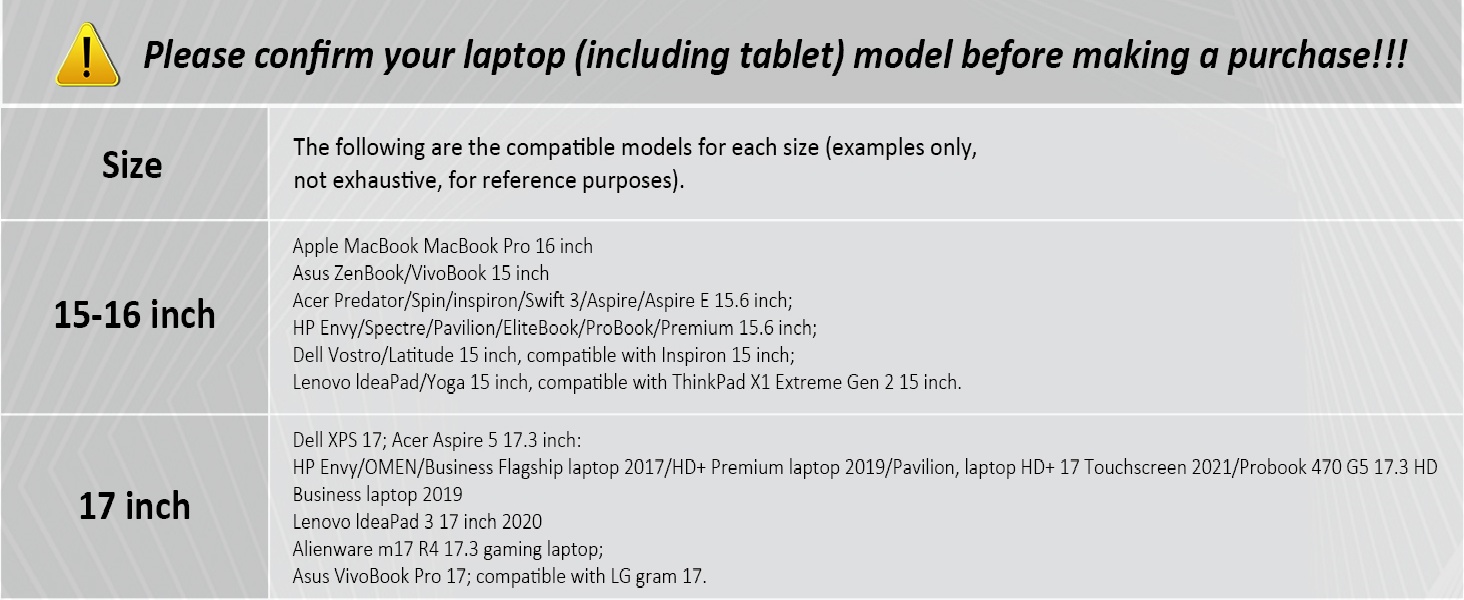 size picture of laptop bag