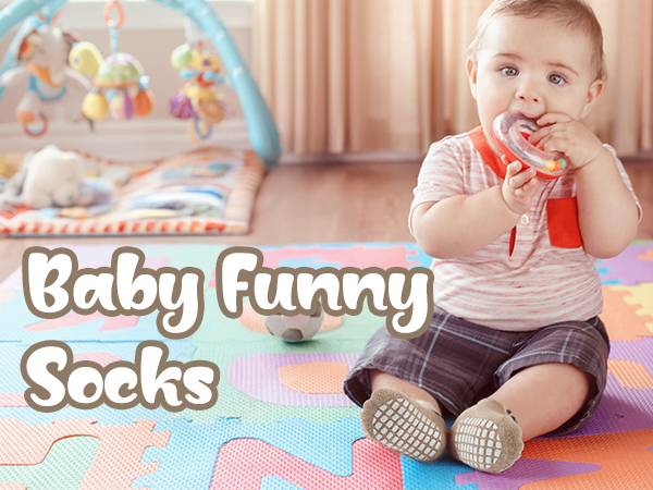 5 Pairs Toddler Non-Slip Socks