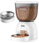 5L/21 Cup Automatic Cat Feeder, Timed Cat Food Dispenser, Automatic Pet Feeders Up to 6 Meals 1-2...