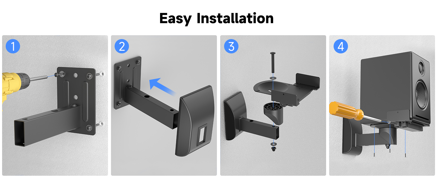 bookshelf speaker wall mount