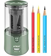 AFMAT Electric Pencil Sharpener, Pencil Sharpener for Colored Pencils, Auto Stop, Super Sharp & F...