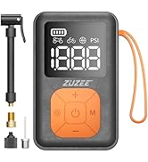 ZUZEE Mini Bike Tire Pump, 30s Fast Inflate Bicycle Pump with Guage, 120PSI Electric Air Pump wit...