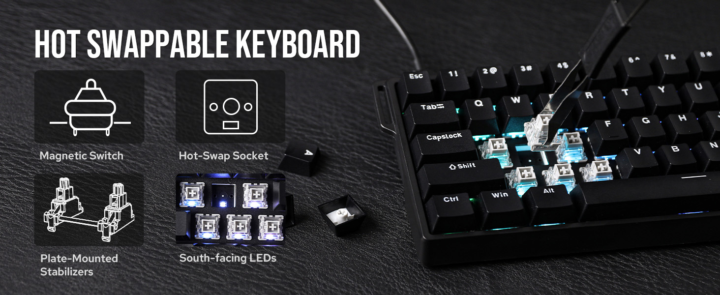 magnetic gaming keyboard