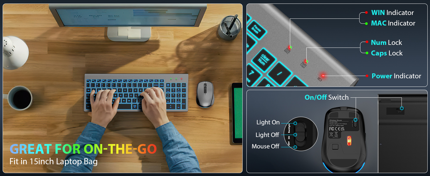 portable keyboard and mouse wireless