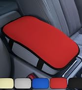 Faux Leather Center Console Armrest Cushion, Luxury Seat Box Cover Protector