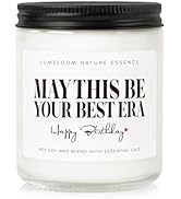 LUMELOOM Birthday Gifts for Women, Happy Birthday Candle- 9oz Lavender Scented Soy Wax Candle, Id...