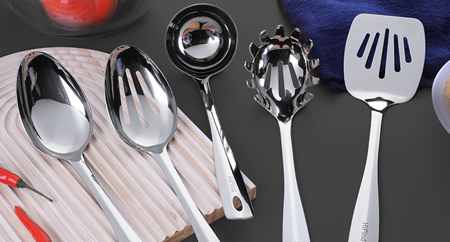 stainless steel cooking utensils set
