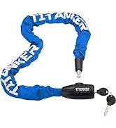 Titanker Bike Chain Lock, Security Anti-Theft Bike Lock Chain Bicycle Chain Lock Bike Locks for B...