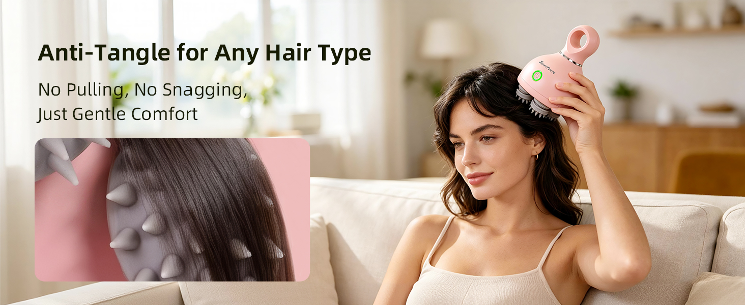 Anti-Tangle for Any Hair Type, No Pulling, No Snagging, Just Gentle Comfort