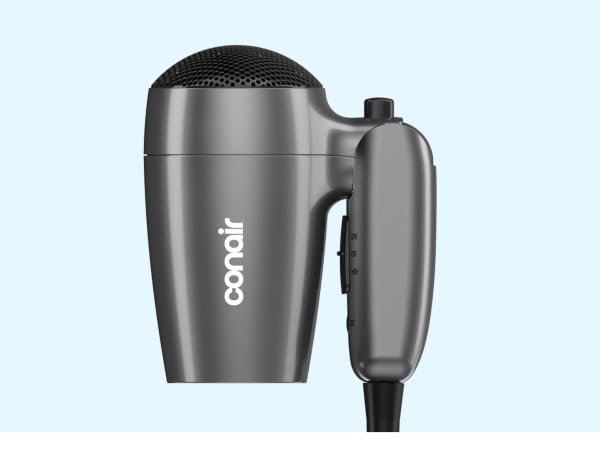 Folded hair dryer
