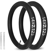 Aikolesa 14X2.125 Inch Fat Bike Inner Tube, (2 Sets) Heavy-Duty 14X2.125 Inner Tube with 2 Steel ...