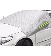 Kwak's Windshield Cover for Ice and Snow, Car Windshield Snow Cover Four-Layer Protection UV Sun ...