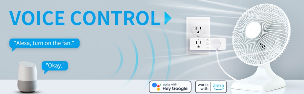 Smart sockets can work with Alexa and Google, allowing the socket through simple voice instructions