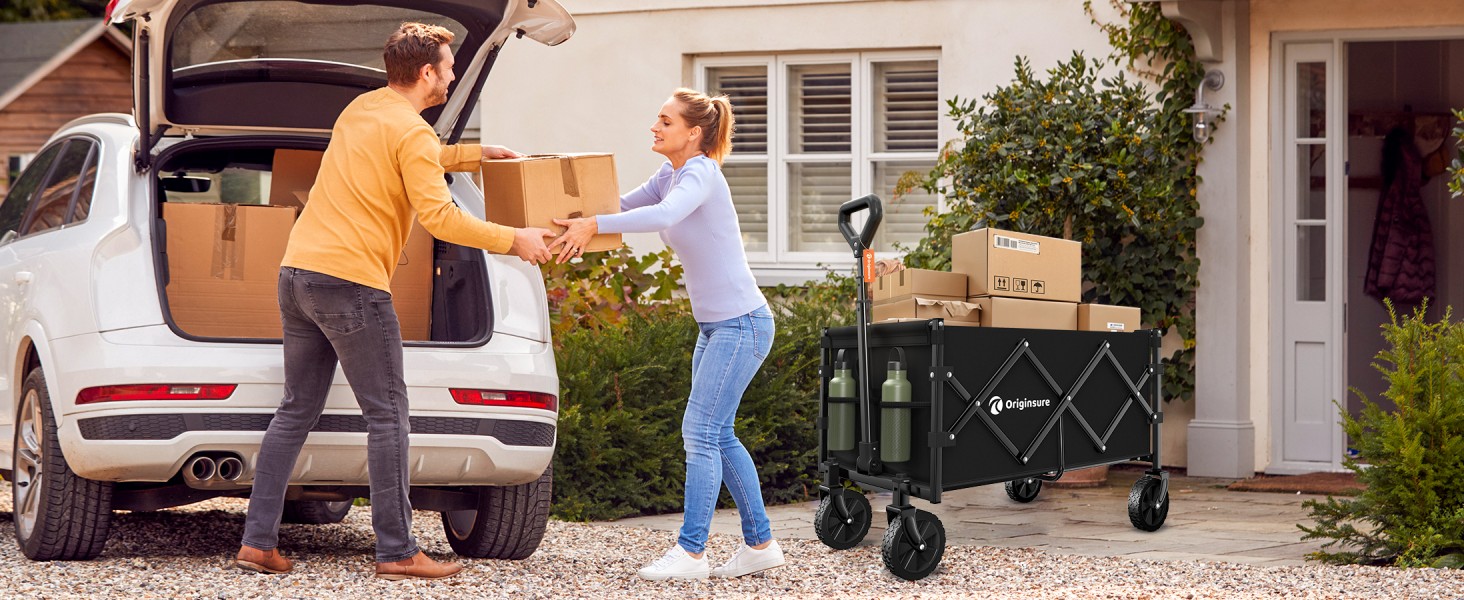 perfect for carrying groceries from garage to our apartment in one trip