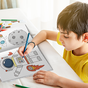 outer space coloring book