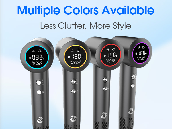 Plasma HairDryer Multiple Colors Available Less Clutter, More Style Hair Dryer, Hair Dryer for Home