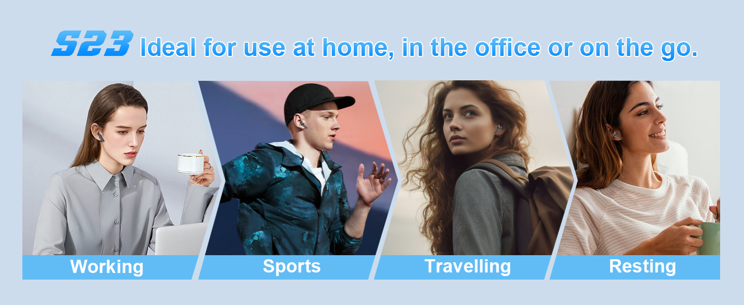 Wireless Earbuds Bluetooth Ear Buds Bluetooth Headphones Running in Ear Wireless Earphones Headset