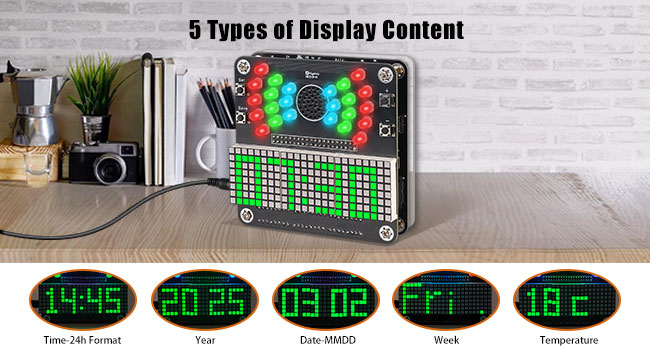 4 bit digital clock kit