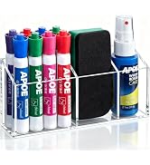 Banafich Magnetic Pen Holder for Whiteboard Refrigerator, Acrylic Magnet Dry Erase Marker Holder ...