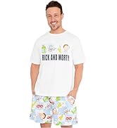 Get Trend Rick and Morty Mens Pajamas Set 100% Cotton Summer PJs Comfy 2 Piece Lounge Set Summer ...