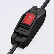 Joinfworld Waterproof 3 Prong Extension Cord with Inline Cord Switch