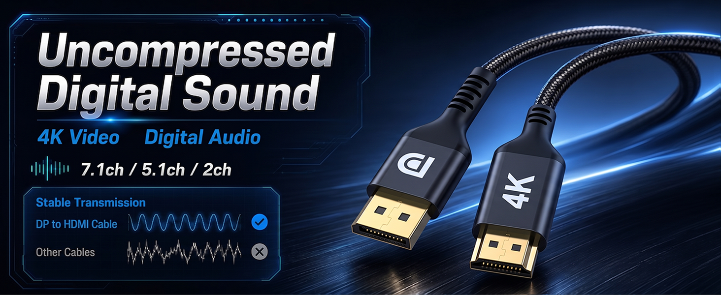 uncompressed digital sound