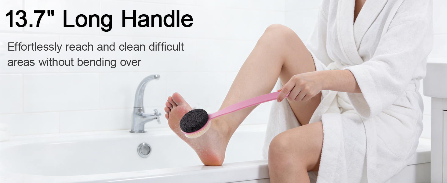 Pumice Stone for Feet with Long Handle