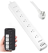 BN LINK Smart Plug Power Strip,Surge Protector with 6 Individually Controlled Smart Outlets, 4 US...
