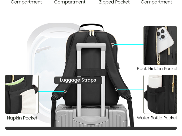 black backpack for women