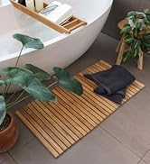 natural finish teak string mat