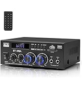 Romica Bluetooth 5.0 Stereo Audio Amplifier, 2 Channel 450W x2 Wireless Home Theater Power Amplif...