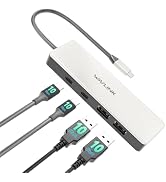 USB C Hub, WAVLINK 10Gbps USB C Hub, 2 USB C 3.2 Ports, 2 USB A 3.2 Ports, Compatible for iMac/Ma...