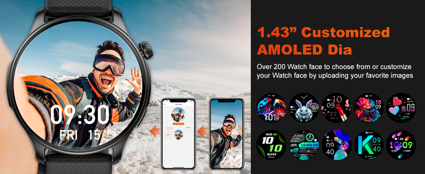 200+ Personalized Watch Faces