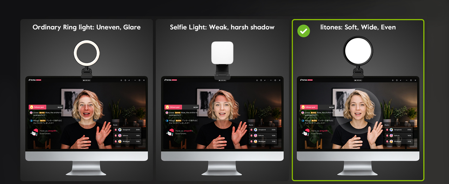 desk light for video calls