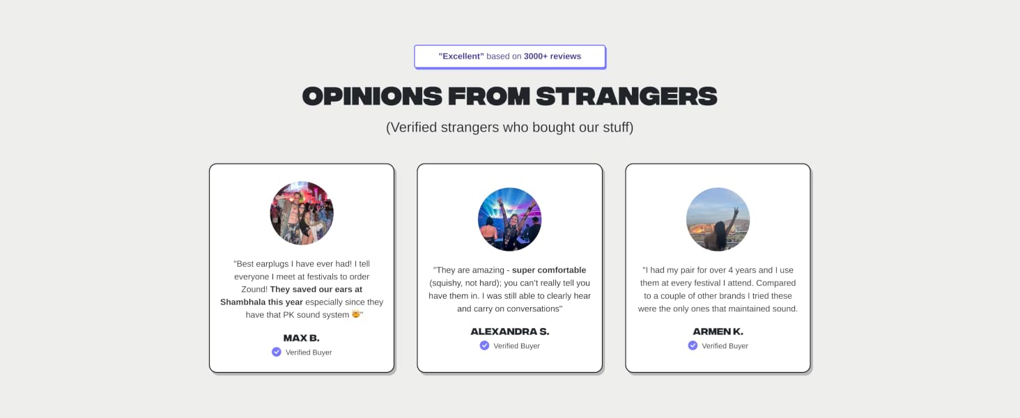 Opinions from Stragners