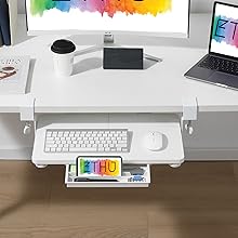 keyboard tray under desk