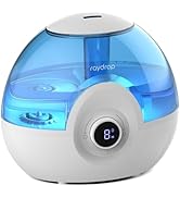 raydrop 2.2L Humidifiers for Bedroom, Cool Mist Humidifiers with Timer, Digital Knob, 26dB Quiet ...