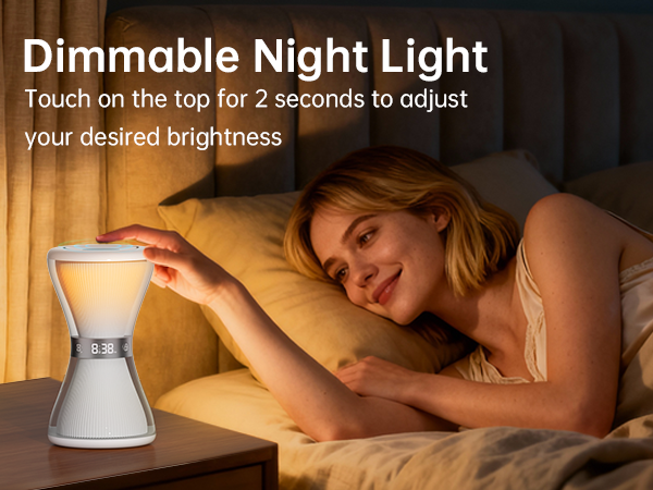 night light alarm clock