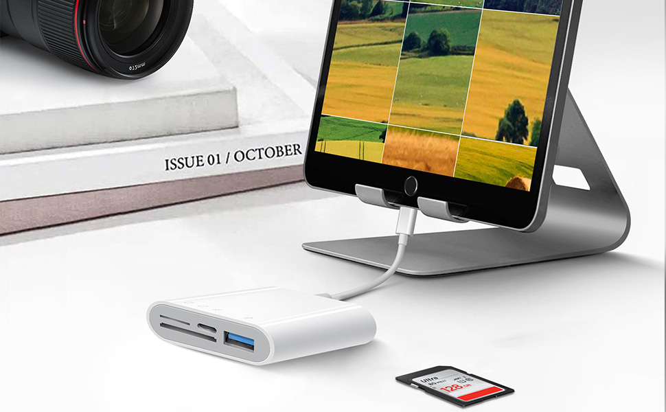  iPhone iPad SD Card Reader