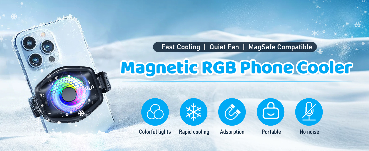 2-in-1 Magnetic & Clip-On Phone Cooler