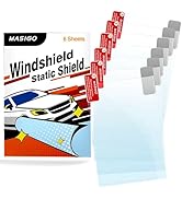 MASIGO Windshield Sticker Applicator – 6 Pack, 4 x 6 Inch Heat-Resistant PET Film with Static Cli...