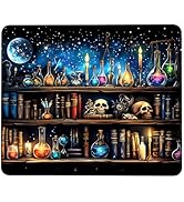 PLSOZRYL Magic School Apothecary Skull Mouse Pad 9.5 x 7.9 Inch Desk Pad Stitched Non-Slip Rubber...