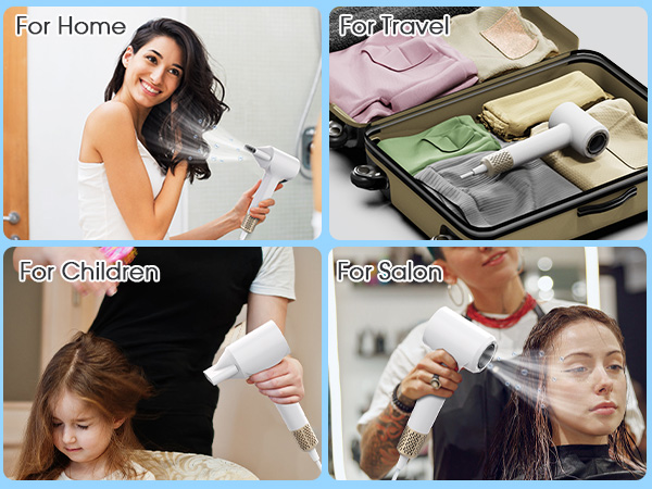Plasma Hair Dryer Applicable To Different Scenarios Brushless Motor Fast Drying Blow Dryer