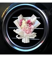 Fresh Flowers Mini Dried Flowers Bouquet for Car Air Vent Clips, Car Air Outlet Perfume Decoratio...