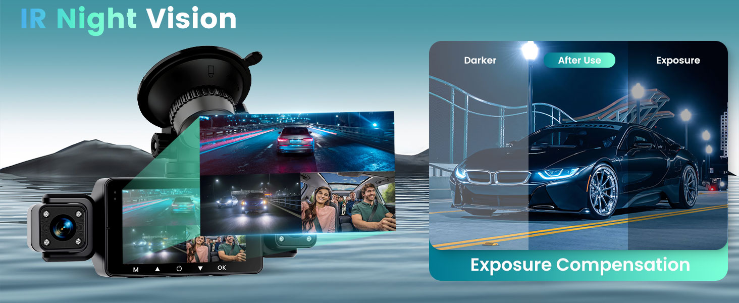 Dash Cam Front and Inside