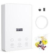 Ozone Machine Generator for Water and Air, 1000mg/h Multifunction Fruit &amp; Vegetable Purifier with...