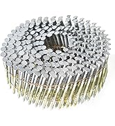 findmall Siding Nails 2-Inch x .092-Inch 15-Degree Collated Wire Coil Full RoundHead Ring Shank H...