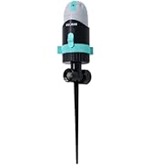 QUOBAS Lawn Sprinkler for Yard, 4 Pattern Sprinkler with 360° Adjustable, Heavy Duty Metal Spike ...