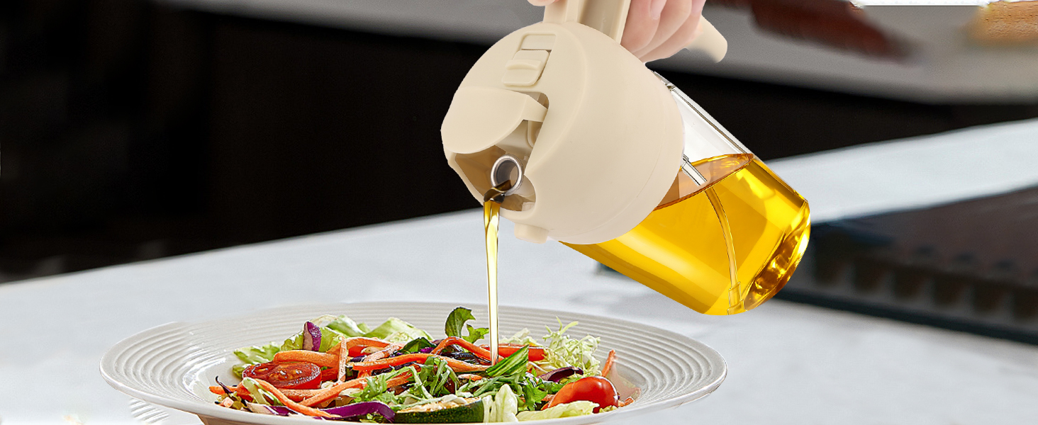 Open the lid and tilt the oil pot to pour out the oil