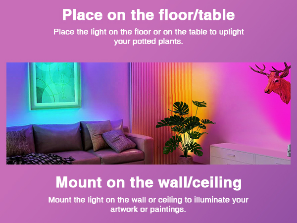 URTOM RGBW Uplightings Indoor-Place/Mount